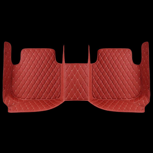 CHERRY RED DIAMOND STITCHING LUXURY CAR MATS